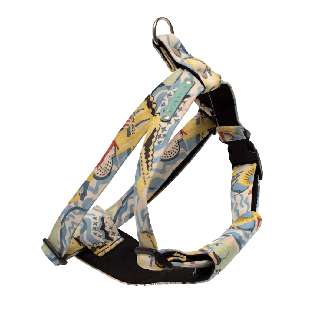 Multicolour new york dog harness