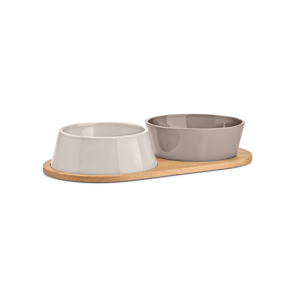 MiaCara Doppio Nougat Dog Bowl