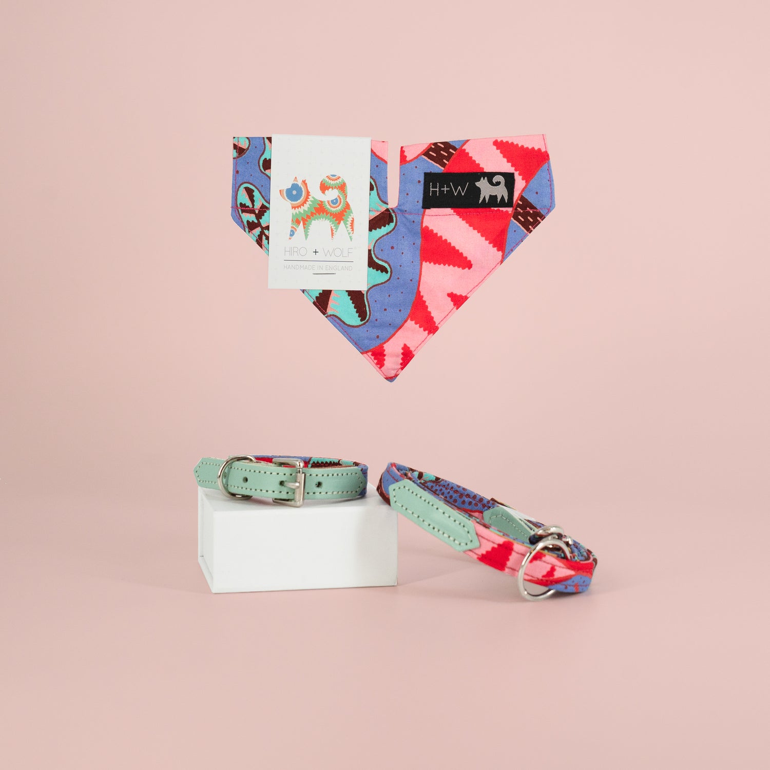 Hiro + Wolf Kaleidoscope Skinny Dog Walking Set