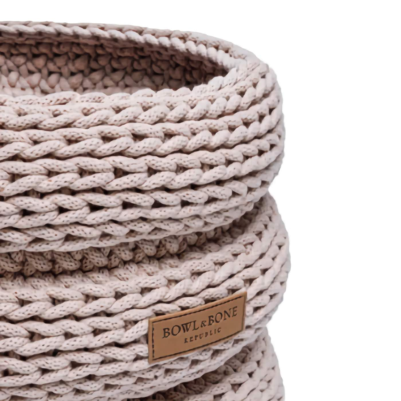 Ring Basket For Dog Toys - Beige