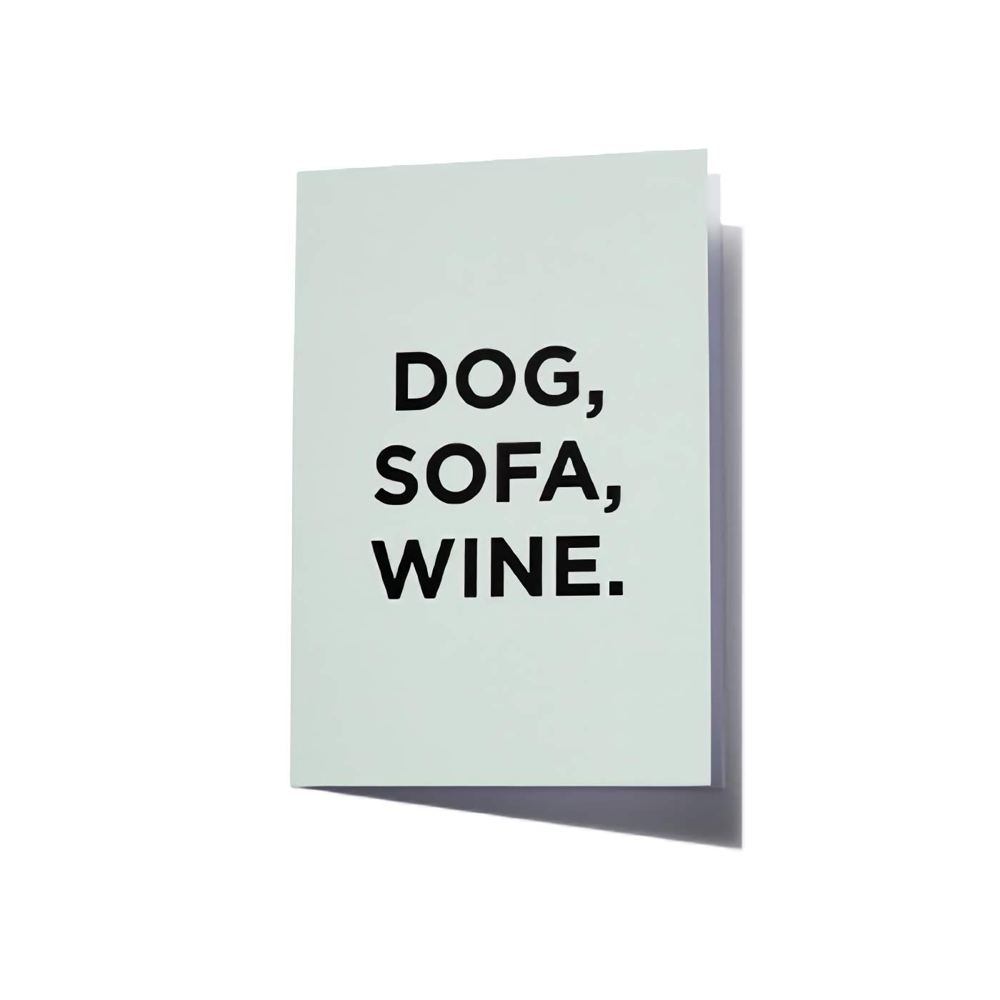 Dog, Sofa, Wine