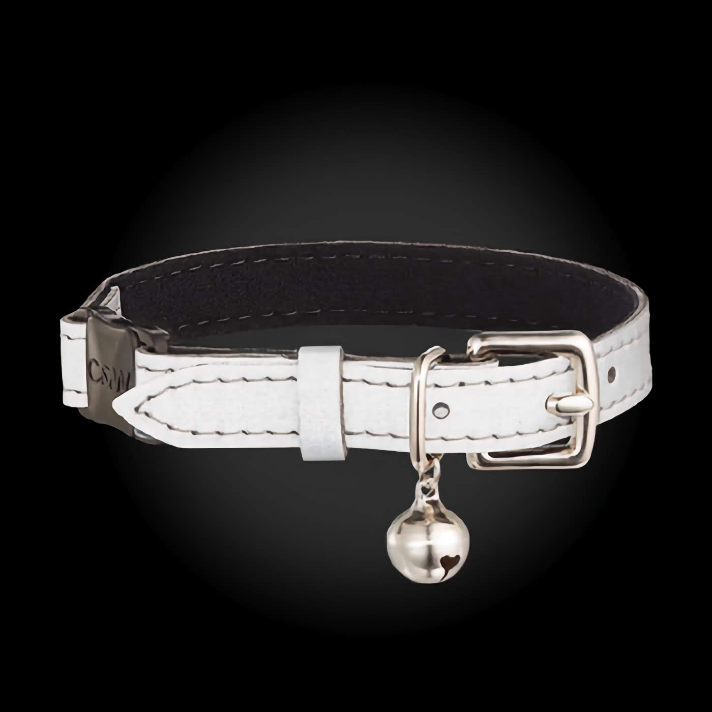 Lumino Lux - Metallic Silver Reflective Cat Collar