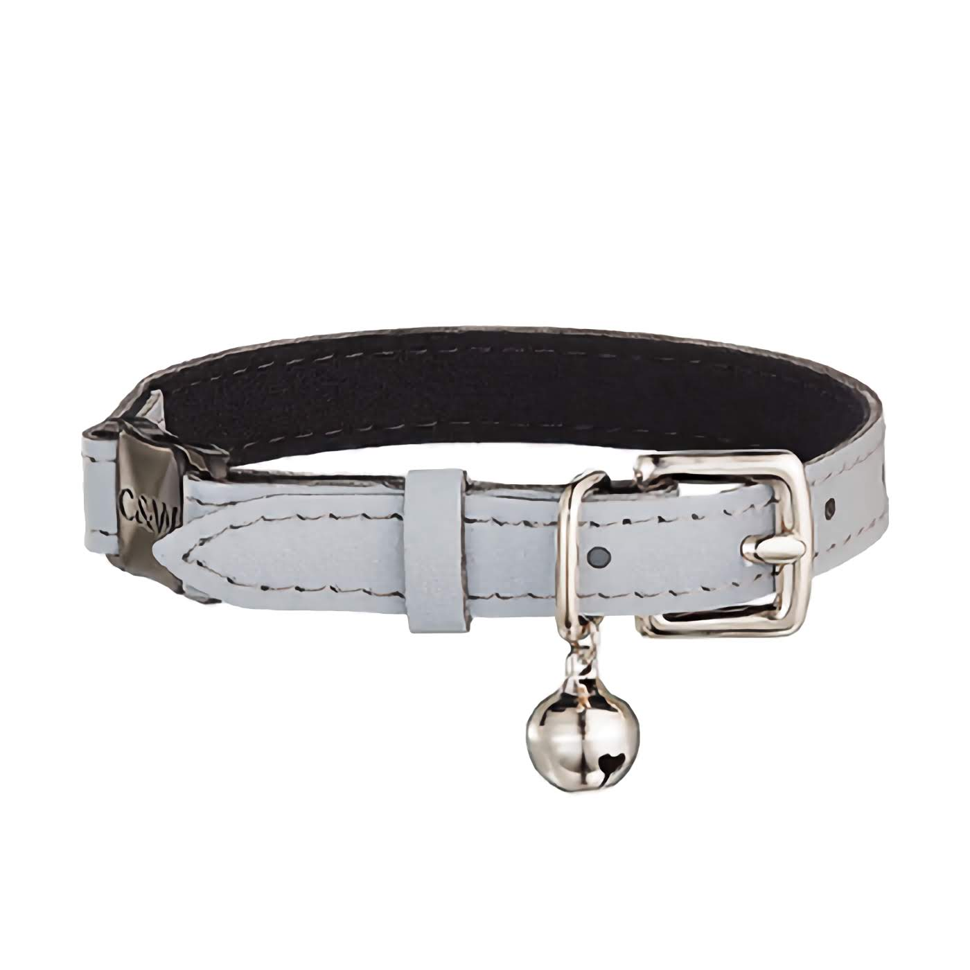 Lumino Lux - Metallic Silver Reflective Cat Collar