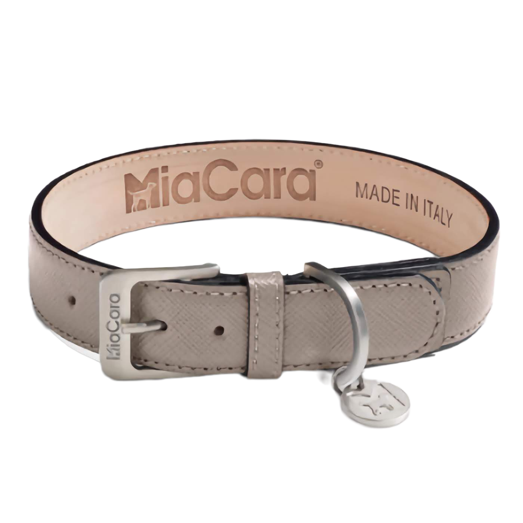Torino leather dog collar 