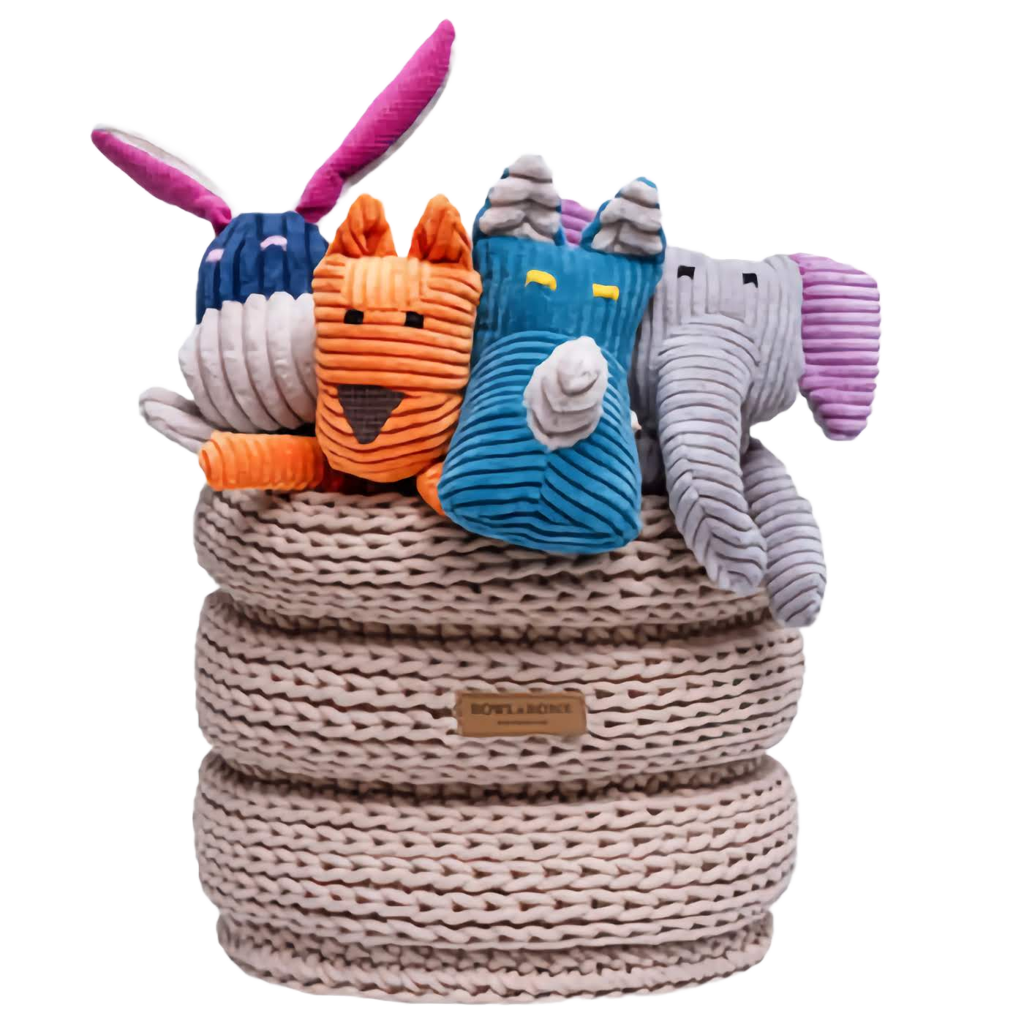 Dog toy basket