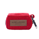 red dog poop bag holder
