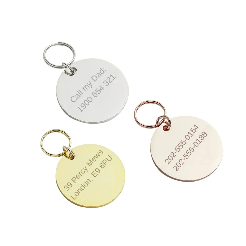 cat tags 3 colours