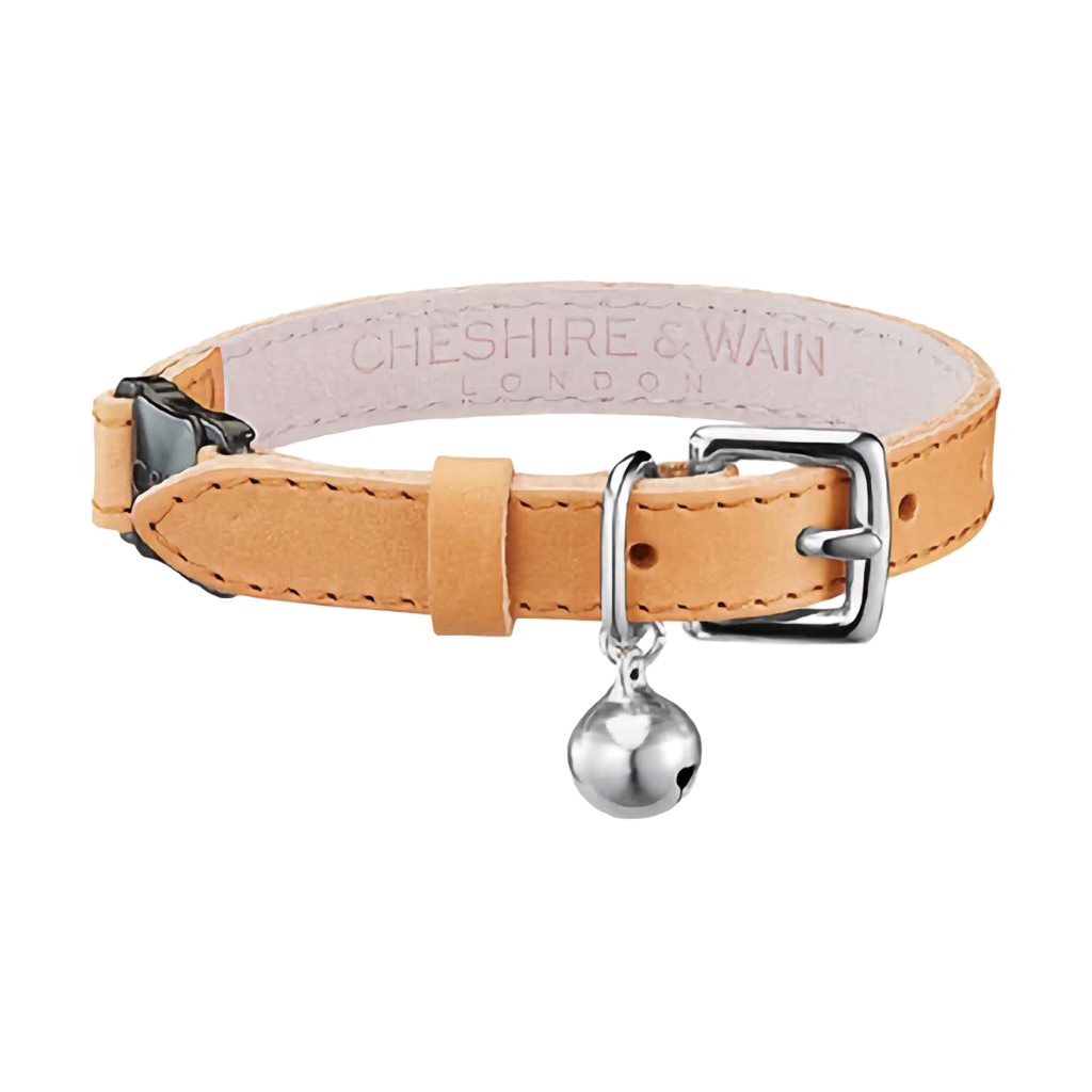 Leather cat collar