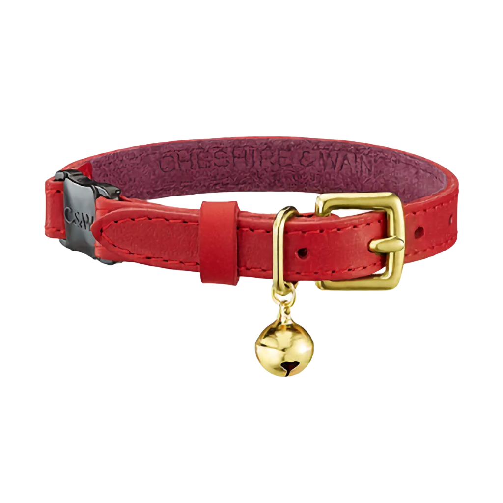 Leather cat collar