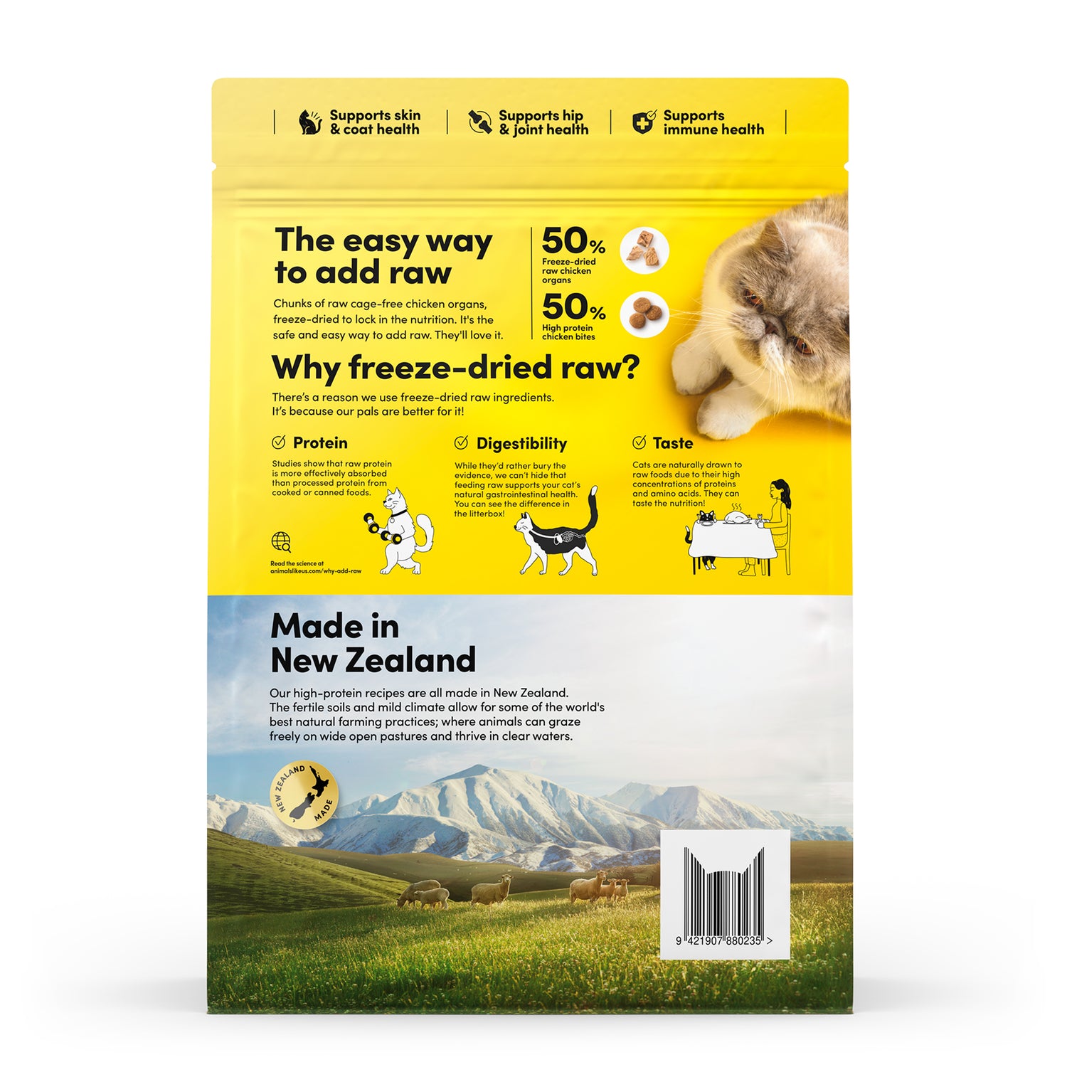 Animals Like Us Raw Mix50 - Cage-Free Chicken Cat Food
