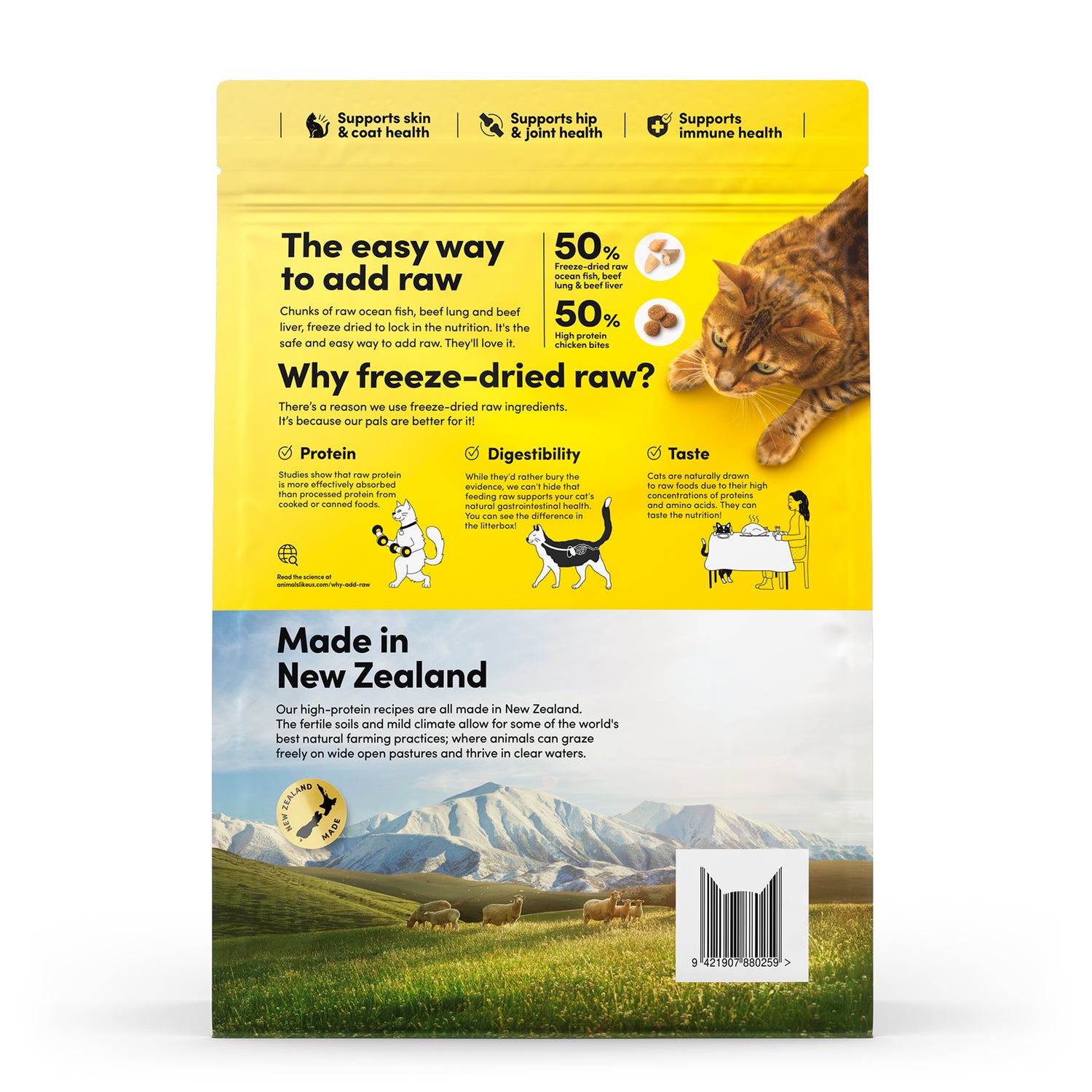 Animals Like Us Raw Mix50 - Ocean Fish and Cage-Free Chicken Cat Food