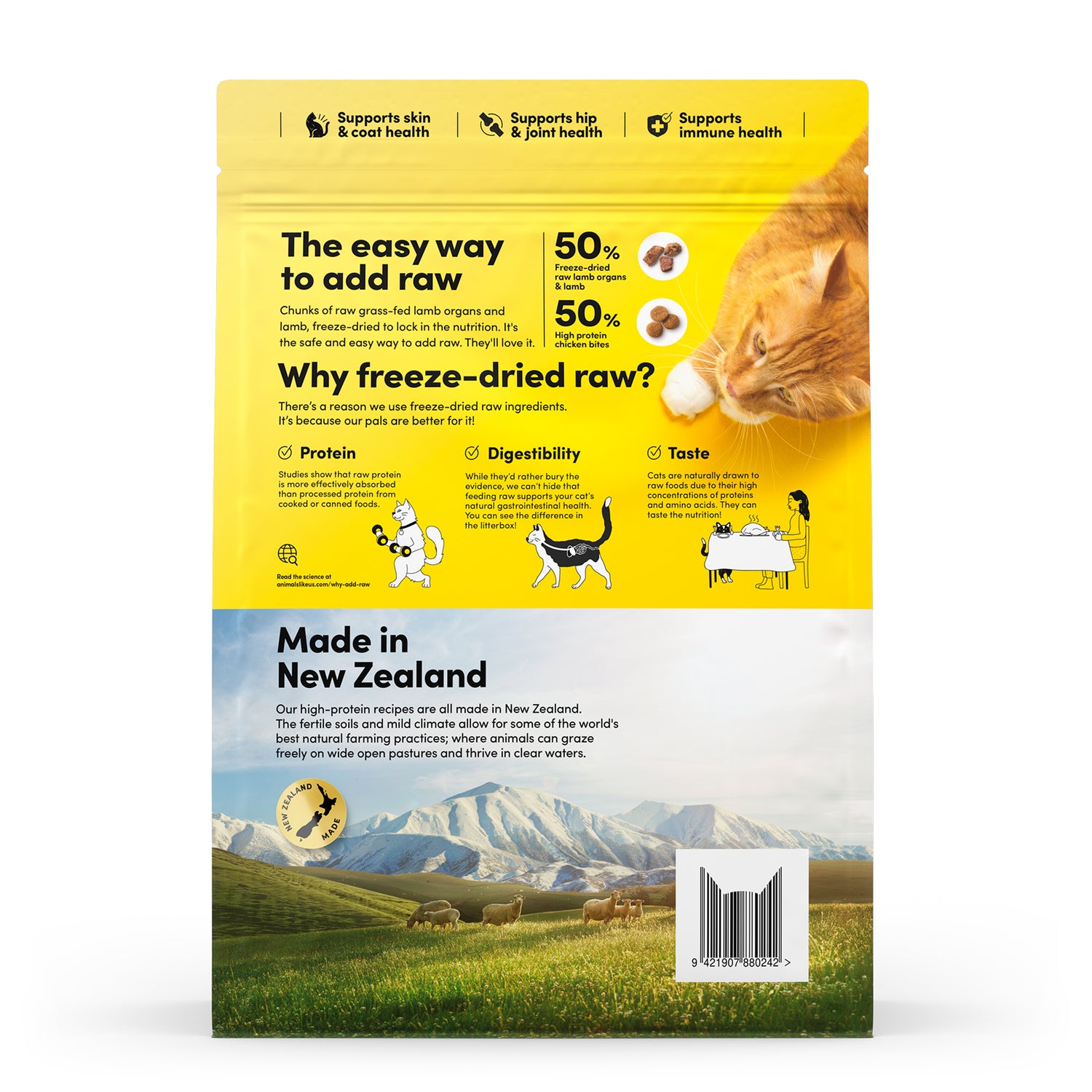 Animals Like Us Raw Mix50 - Grass-Fed Lamb and Cage-Free Chicken Cat Food