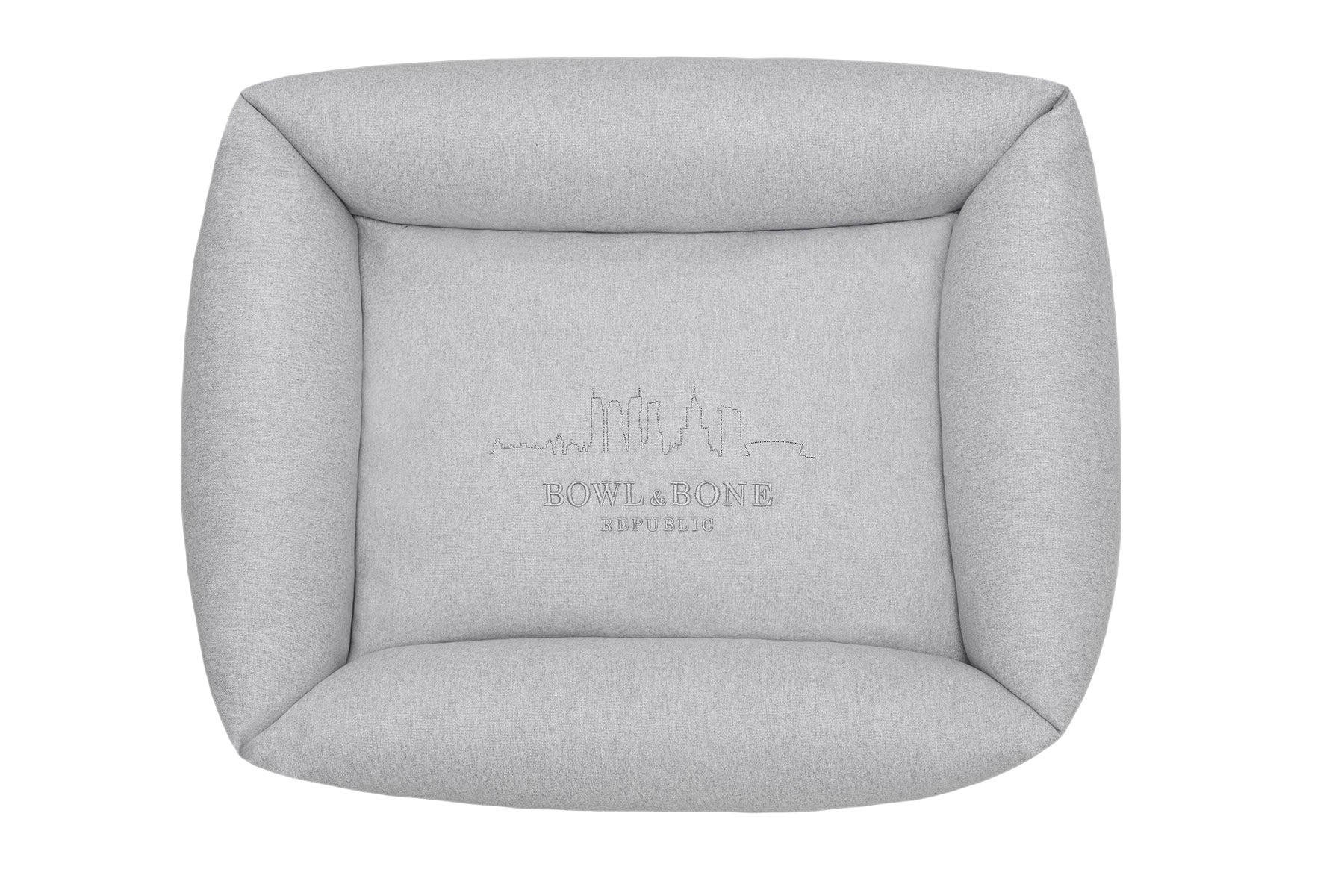 Gray with 'Bowl & Bone' branding on a white background
