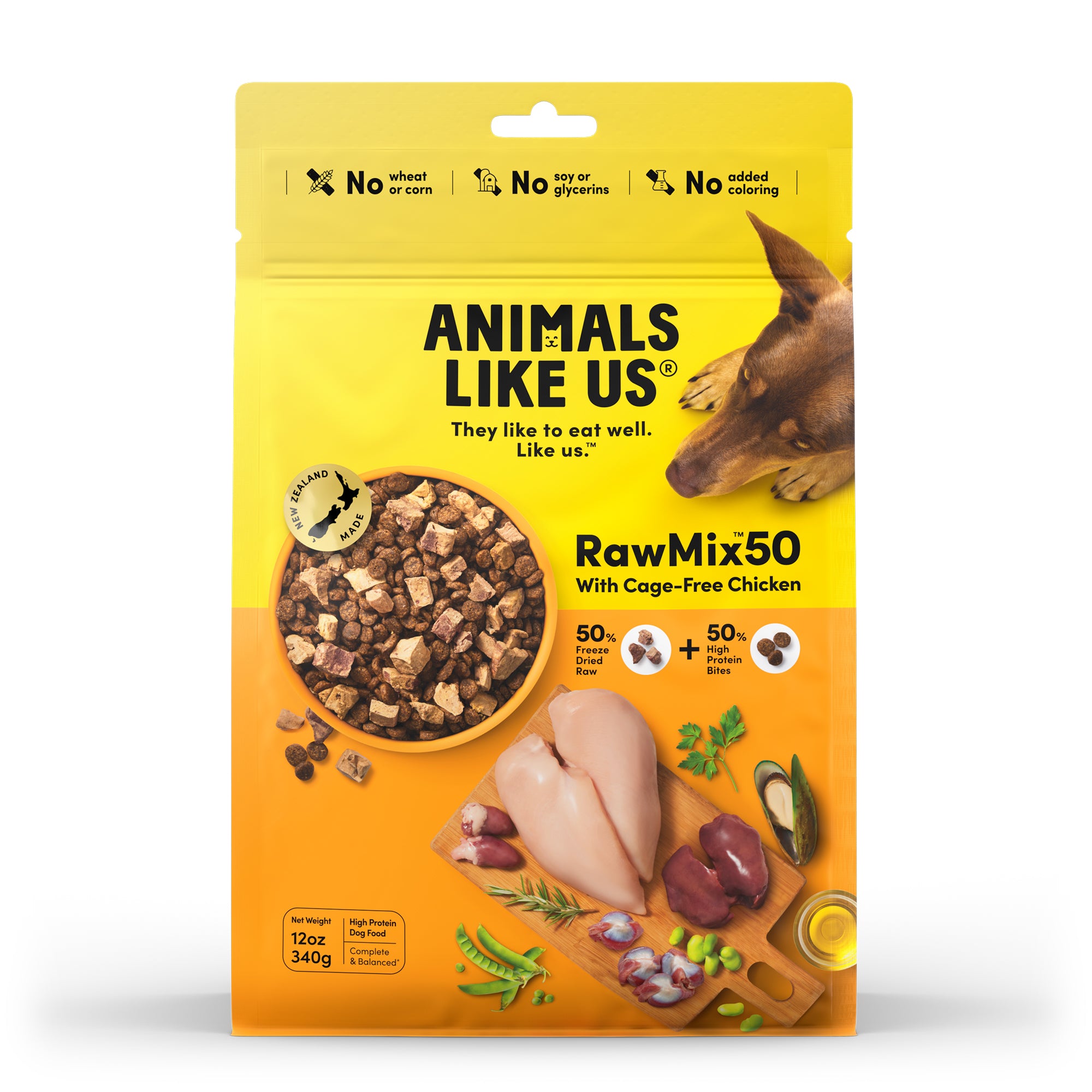 Animals Like Us RawMix 50 Cage-Free Chicken Dog Food