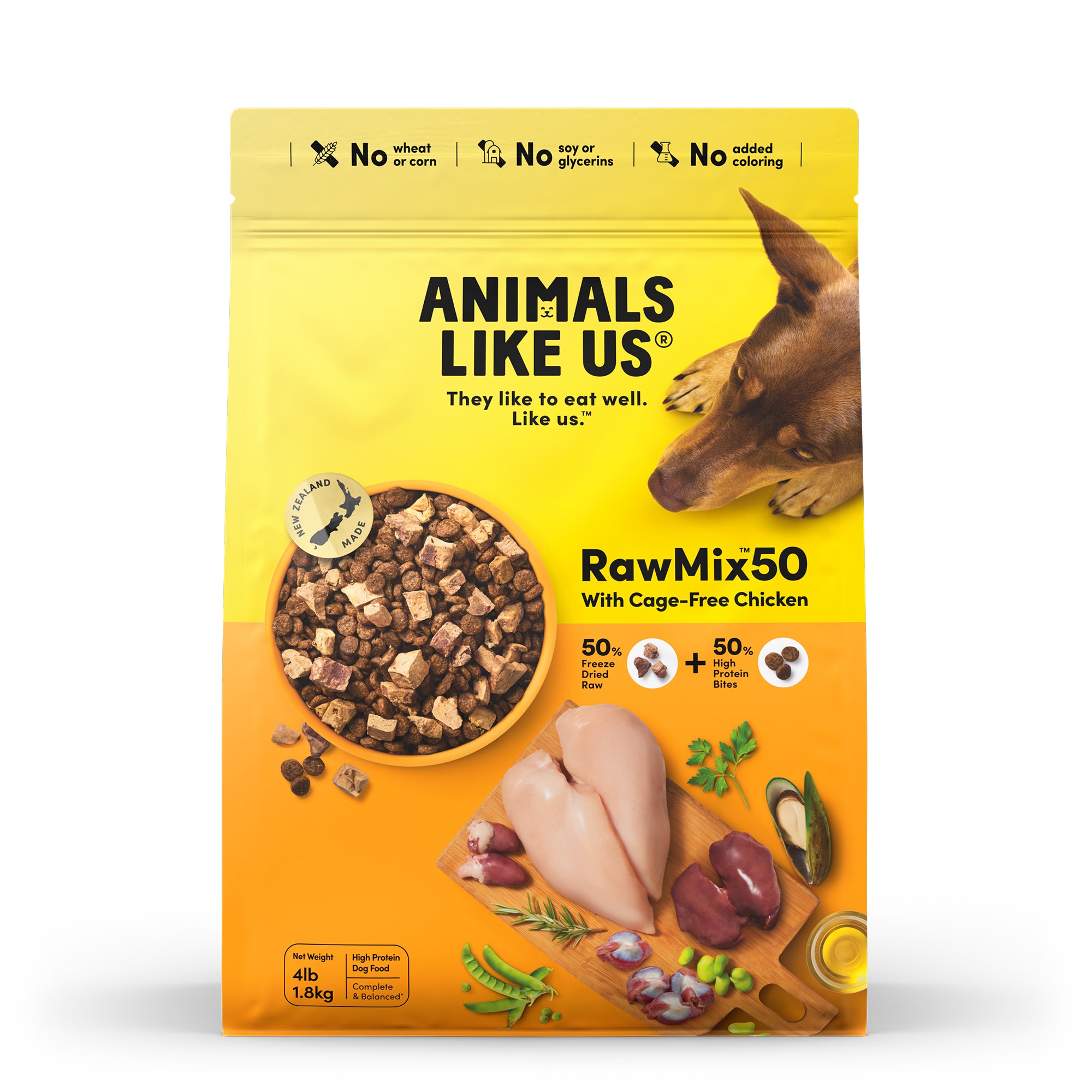 Animals Like Us Raw Mix 50 Cage-Free Chicken