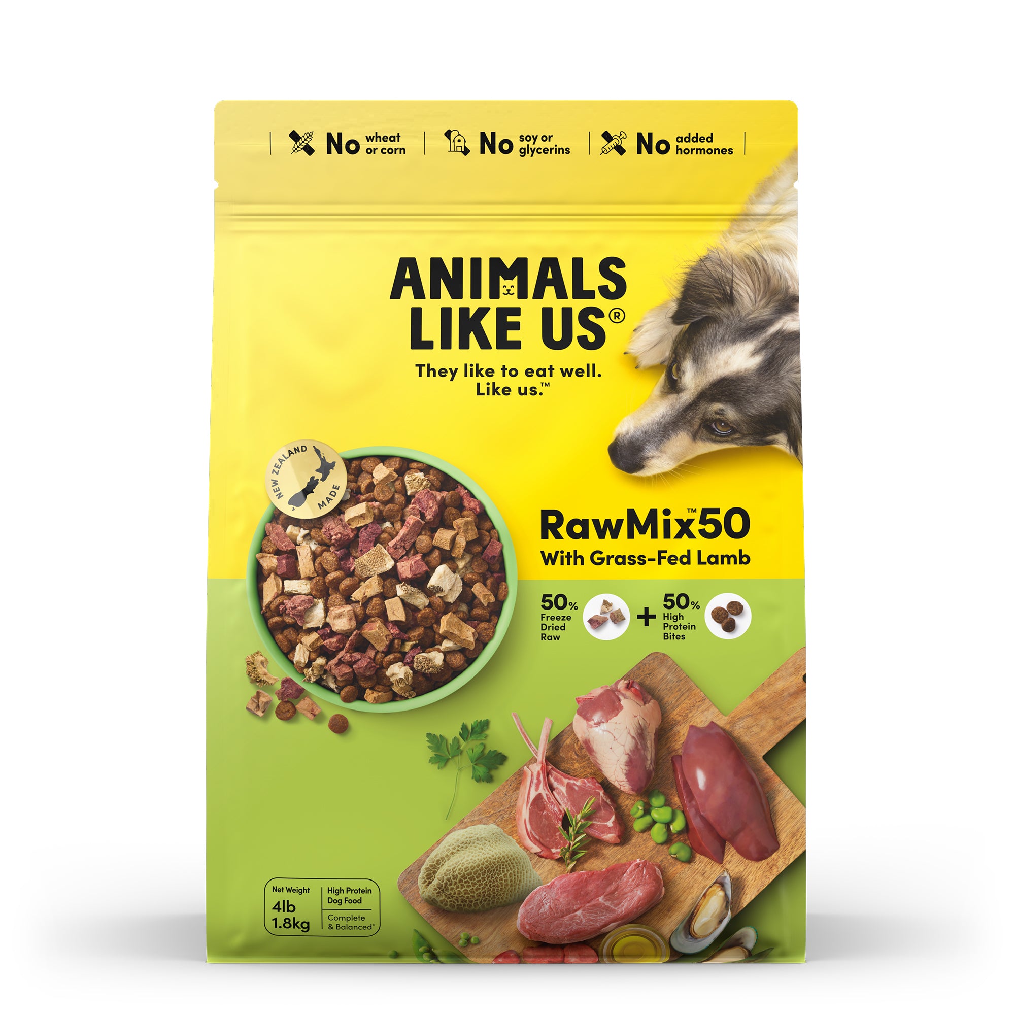 Animals Like Us Raw Mix 50 Lamb Dog Food