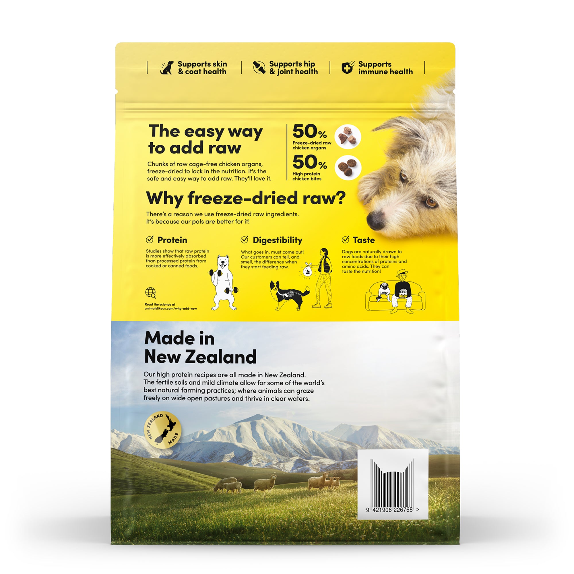 Animals Like Us Raw Mix 50 Cage-Free Dog Food