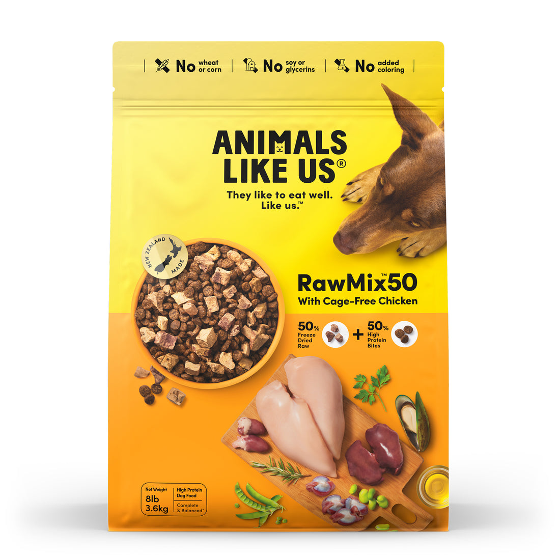 Animals Like Us Raw Mix 50 Cage-Free Dog Food