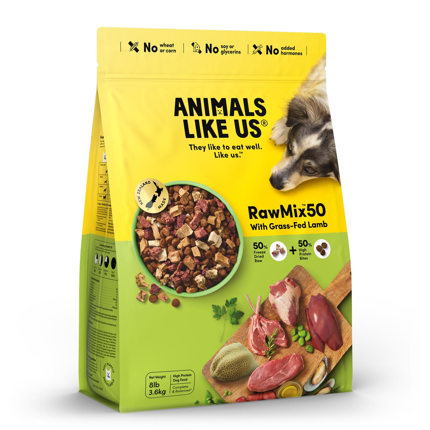Animals Like Us Raw Mix 50 Lamb Dog Food