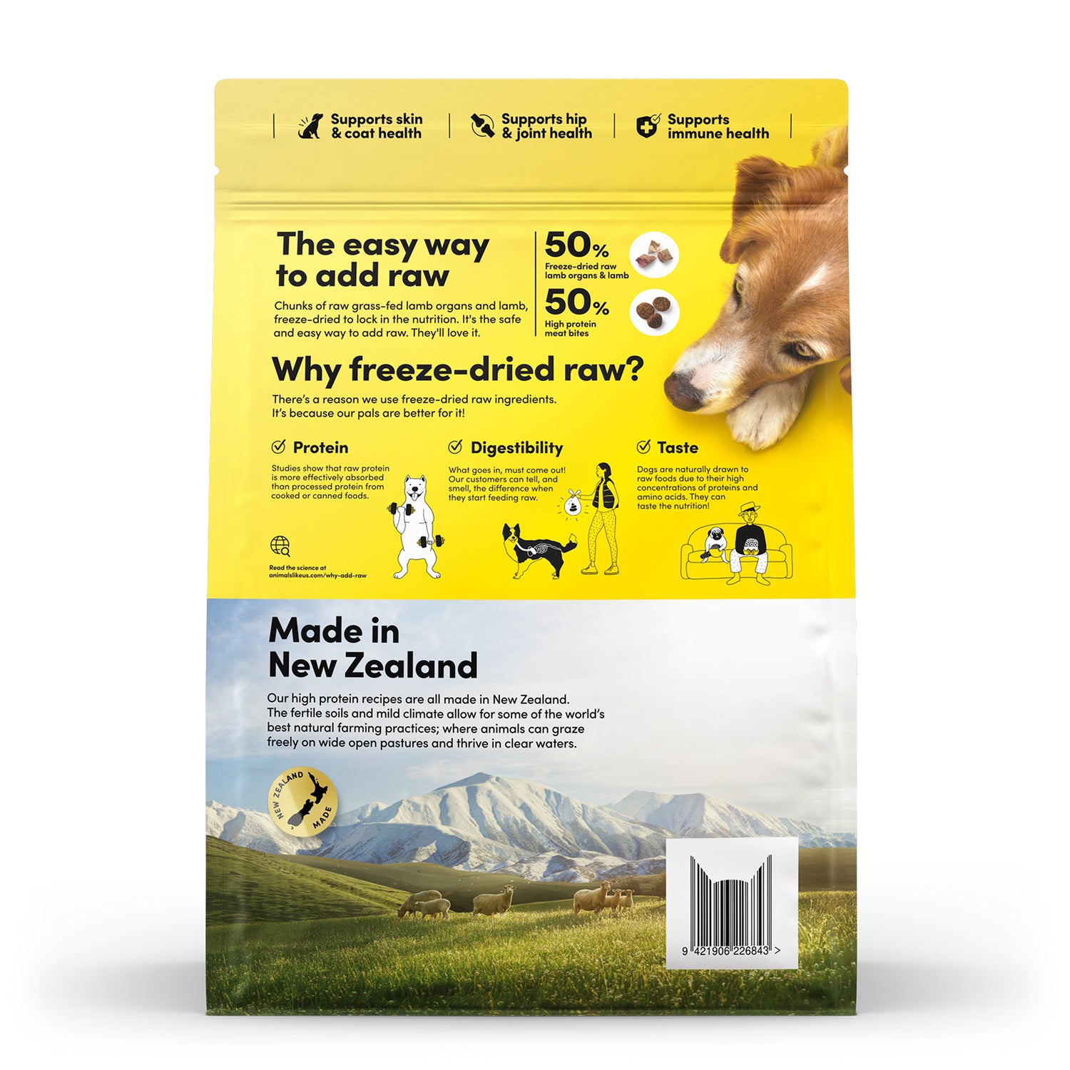 Animals Like Us Raw Mix 50 Lamb Dog Food