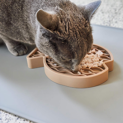Pesce Cat Feeder - Greige
