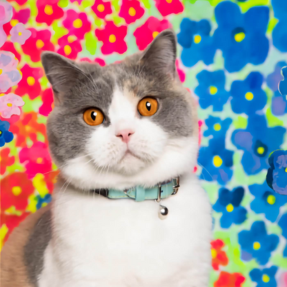 Louis Wain - Pastel Mint Cat Collar