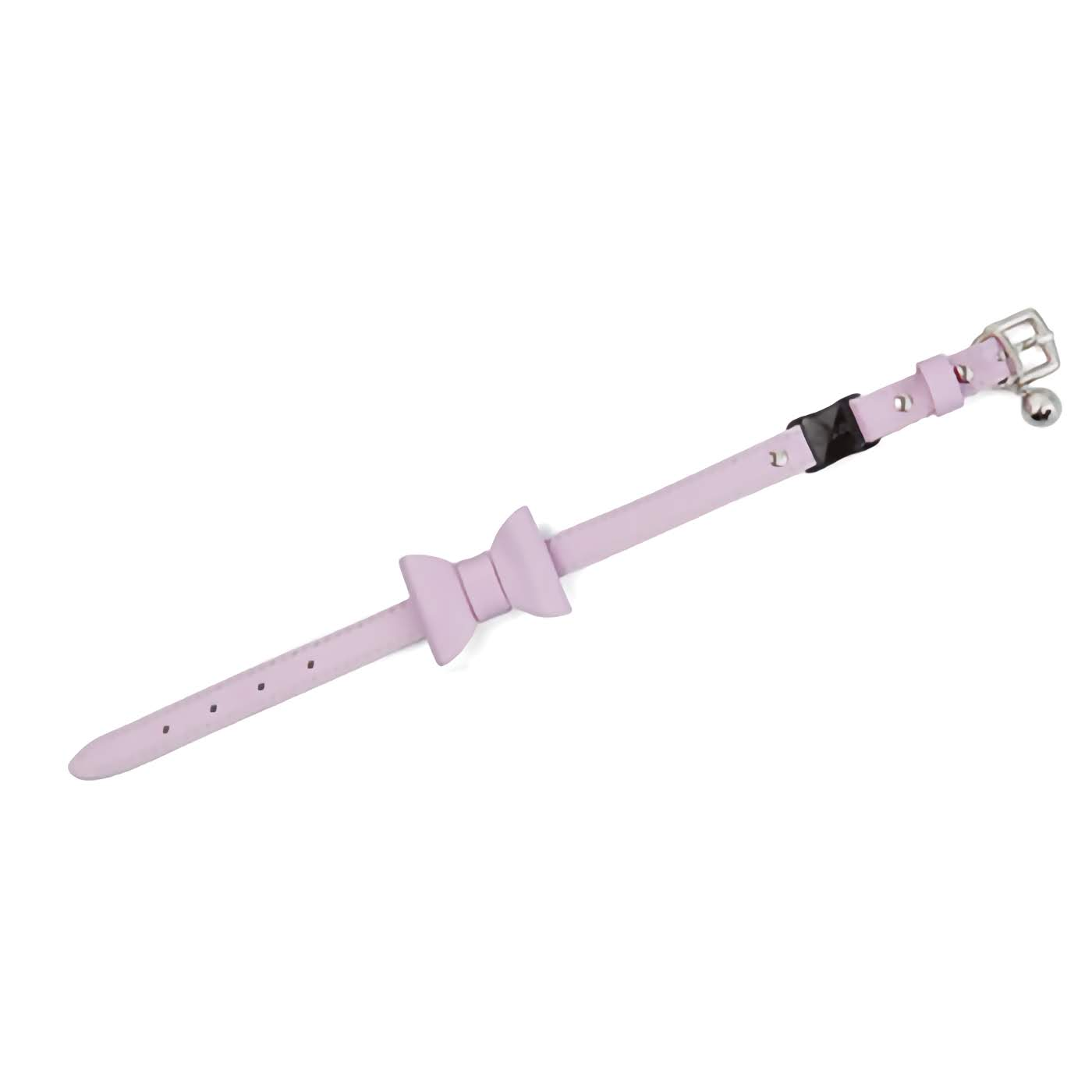 Rococo - Lilac Cat Collar With Bow Tie
