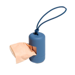 blue poop bag holder