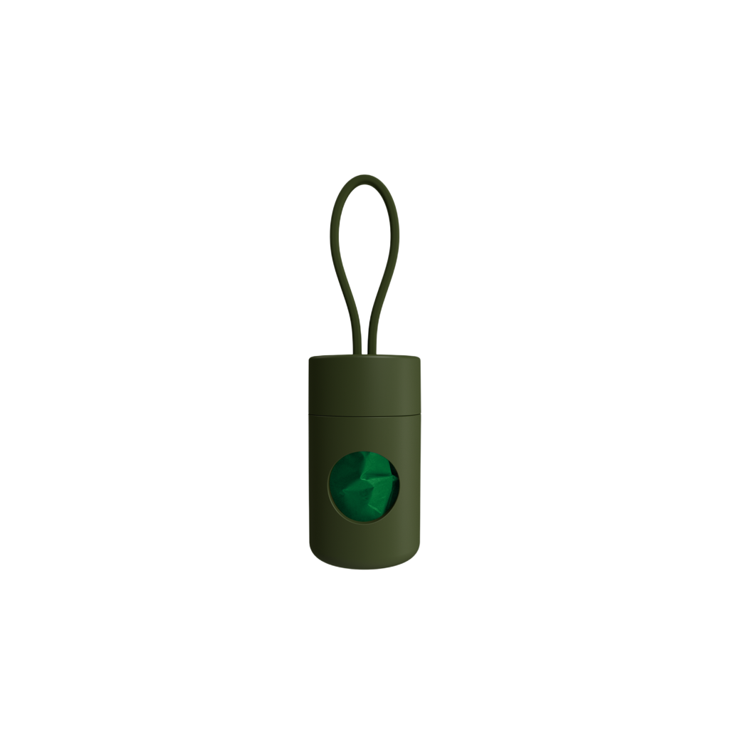 poop bag holder khaki