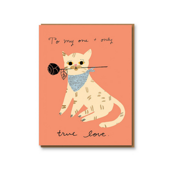 Carolyn Suzuki Greeting Card Romance Cat