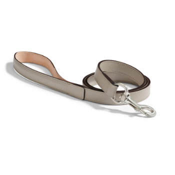 MiaCara Torino Leather Dog Lead Taupe