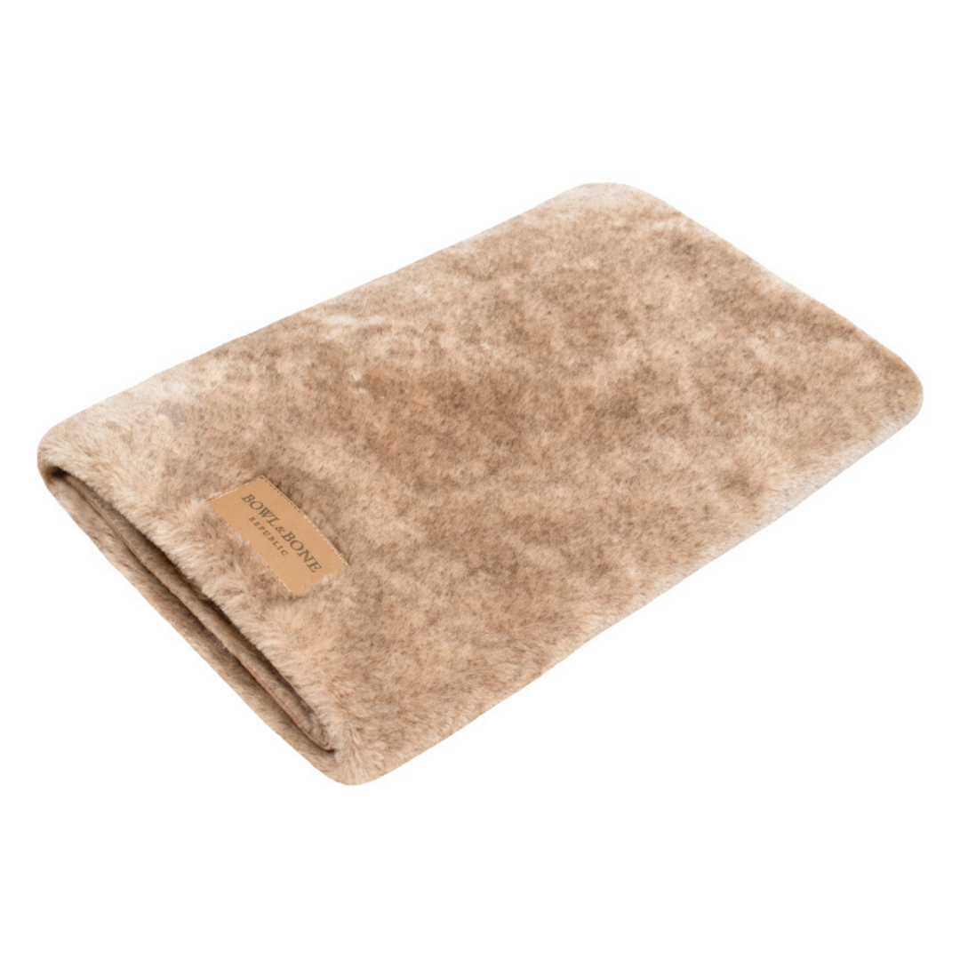 Bowl&amp;Bone Republic Dog Blanket Nap Brown