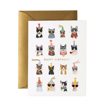 Rifle Paper Co Cool Cats Birthday Card