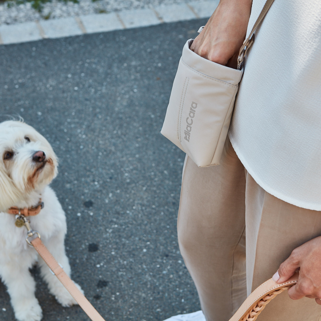 Sacchetto Poop Dog Bag Holder Greige The Good Pet Home