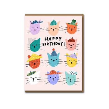 Catpals Birthday Card by Carolyn Suzuki