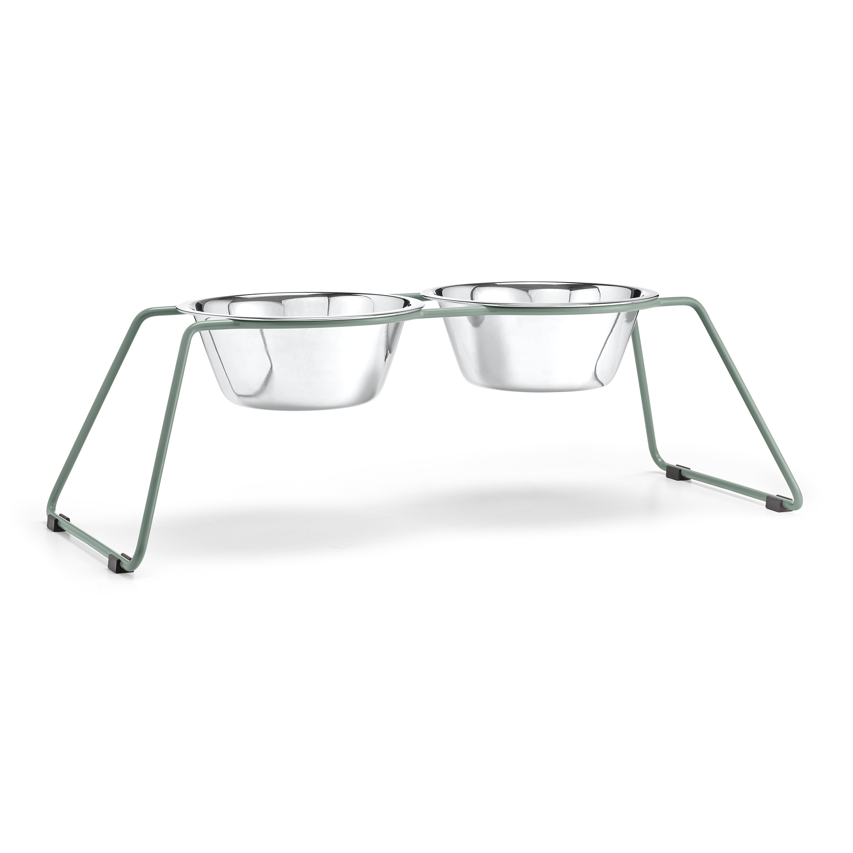 MiaCara Cena Dog Feeder Dusty Green available at The Good Pet Home
