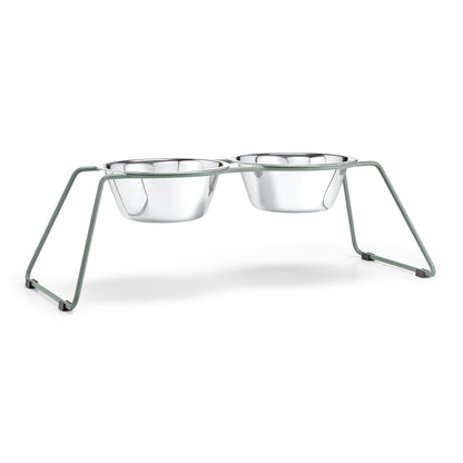MiaCara Cena Dog Feeder Dusty Green available at The Good Pet Home