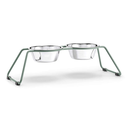 MiaCara Cena Dog Feeder Dusty Green available at The Good Pet Home