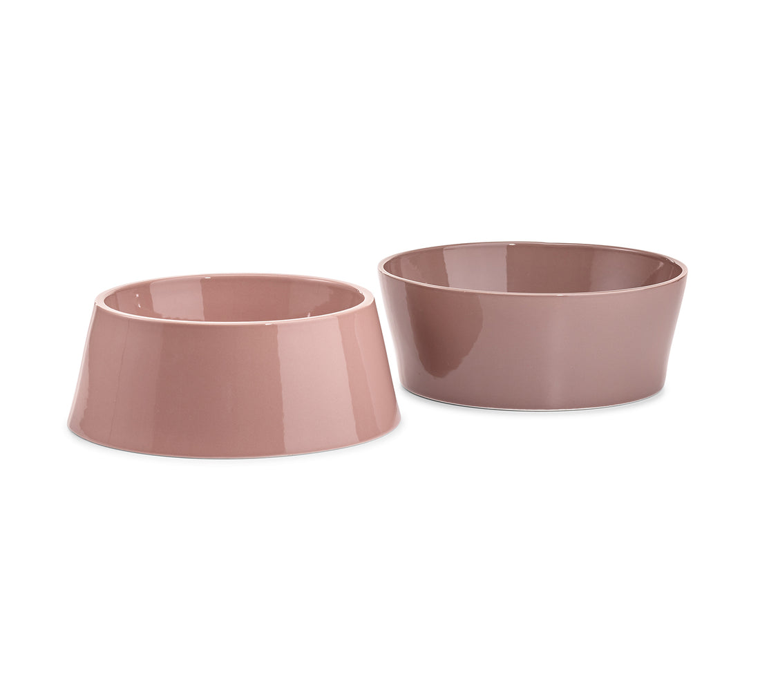 MiaCara Doppio Dog Bowl Set - Berry