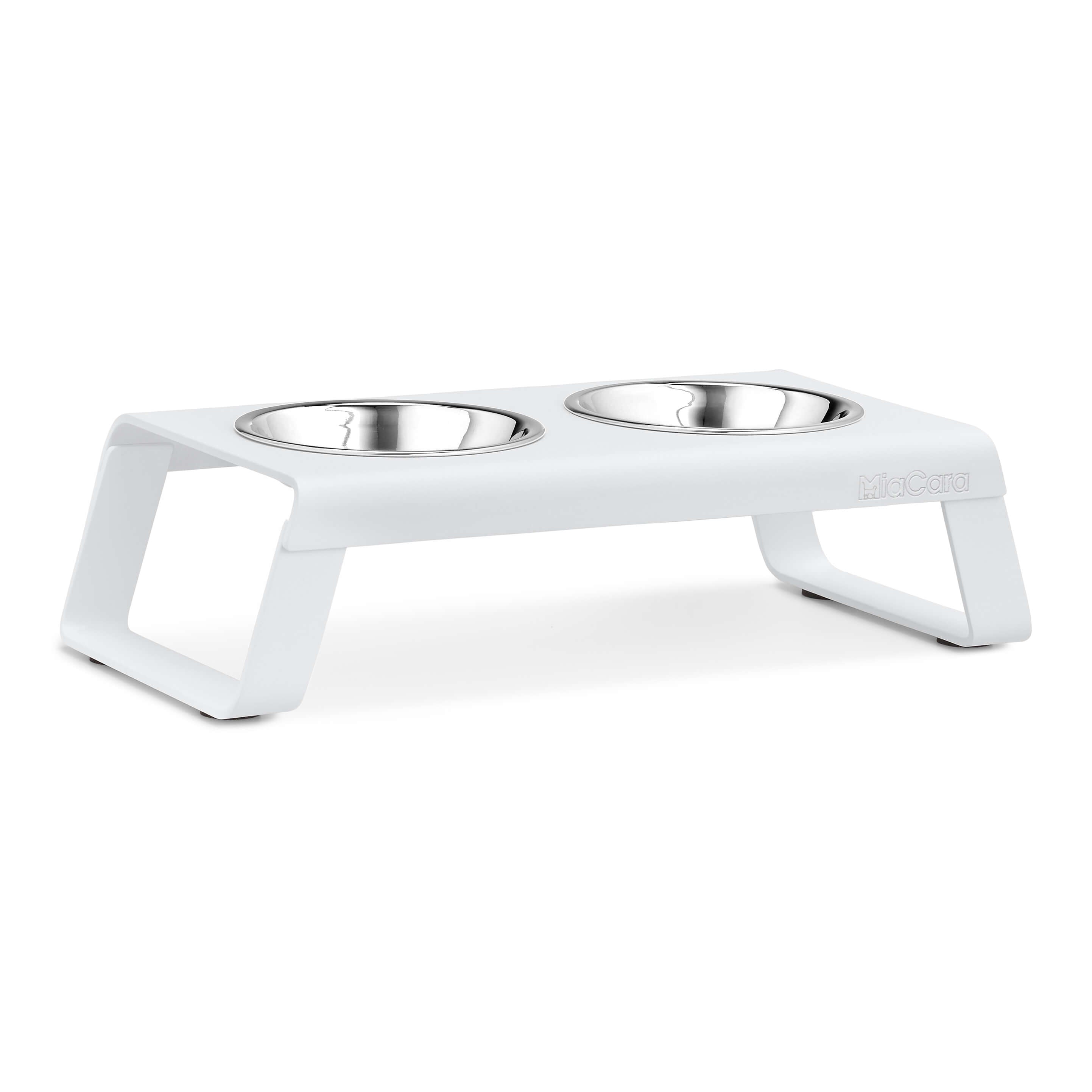 MiaCara Desco Cat Feeder White