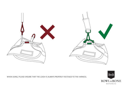 Bowl&amp;Bone Dog Harness Denim Harness Instructions