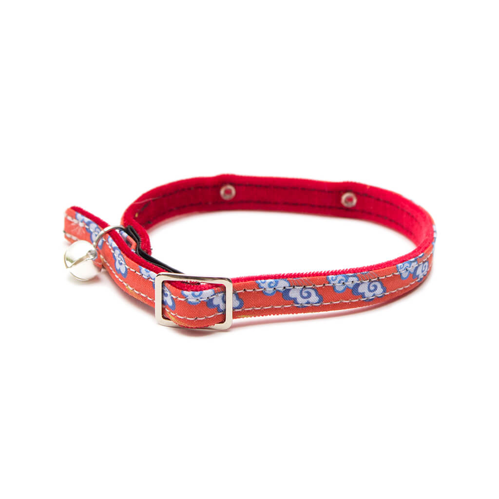 Hiro + Wolf Chinese Clouds Cat Collar