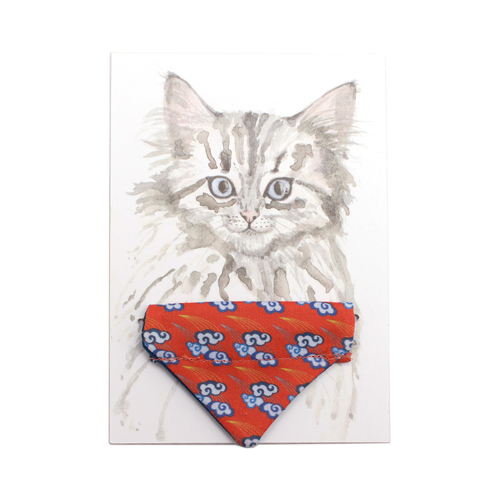 Hiro + Wolf Chinese Clouds Cat Bandana